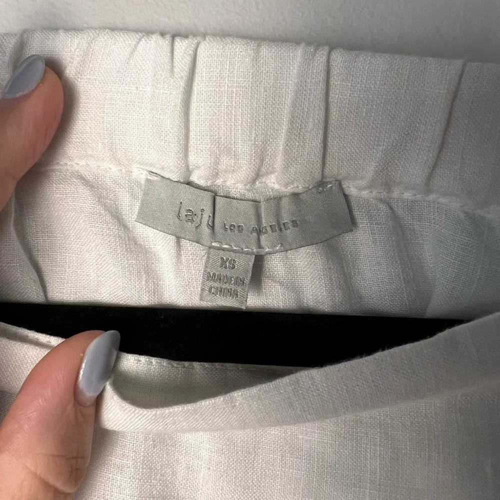 laju White Off-Shoulder Linen Blouse Classic Timeless Neutral Capsule - Picture 8 of 8